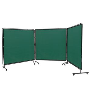 Schermo di Protezione per Saldatura in Vinile Ignifugo a 3 Pannelli 6FT X 6FT con Sistema di Ganci Girevoli a 12 Punti - Product Image 2
