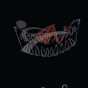 Sweat à capuche zippé intégral pour homme, personnalisé, avec broderie de crâne surdimensionné et strass scintillants - Product Image 5