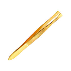 Pinzas Profesionales para Cejas de Acero Inoxidable con Punta Inclinada - Product Image 2