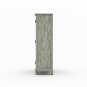 Armario de Madera Maciza Tallada a Mano de Alta Calidad con Puertas Dobles y Diseño de Enredaderas para el Hogar, Disponible para Suministro al por Mayor - Product Image 5