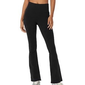 Pantalon évasé pour femme de qualité supérieure, été, tissu en coton/polyester respirant et écologique, look élégant pour des tenues tendance - Product Image 1