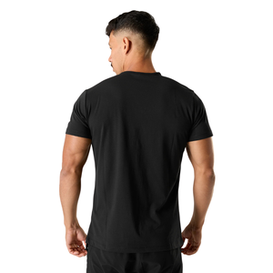 Chemise à manches courtes noire pour homme, confortable, en coton de qualité supérieure, vêtements décontractés, chemise de sport, tendance, vente en gros, vêtements de sport actifs - Product Image 2
