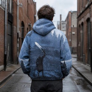 Sweat-shirts à capuche surdimensionnés en coton épais, fabricant en gros, logo personnalisé, fournisseur de vêtements streetwear - Product Image 6