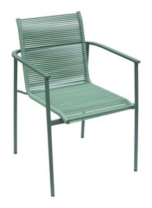 Modern <b>Stackable</b> Outdoor Dining <b>Chairs</b> with Durable Steel Frame & Weather-Resistant Design for Hotels Restaurants Villas - Product Image 3