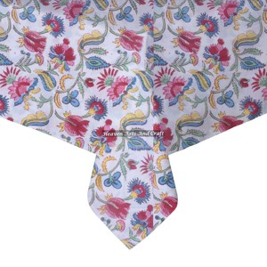 Manteles de Algodón con Estampado a Mano, Cubiertas de Mesa 100% Algodón, Diseños Elegantes, para Suministro al por Mayor - Product Image 2