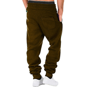 Pantalones Jogger Rectos Casuales para Hombre, Primavera, Algodón y Poliéster, Cintura Elástica, Dos Bolsillos Laterales, Ecológicos y Ligeros - Product Image 2