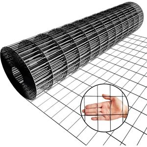 Rete Metallica Saldata Rivestita in Vinile Nero 60 Pollici X 50 Piedi, Maglia 2'' X 4'', 16Ga, Recinzione in PVC per Giardini e Pollai - Product Image 2