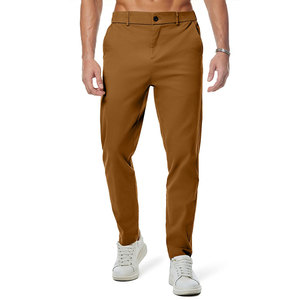 Premium Quality Men's Chino Pants Polyester Cotton <b>Material</b> Lightweight Plus Size Suitable <b>For</b> Walking Travelling Chino Trousers - Product Image 1