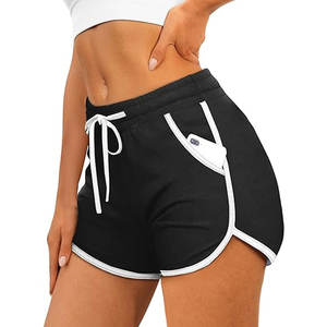 Shorts Deportivos para Mujer, Cintura Alta, Estilo Delfín, con Bolsillos y Cordón Ajustable, Transpirables, de Secado Rápido, para Yoga - Product Image 4