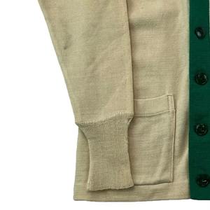 Cardigan en laine/acrylique tricoté oversize pour femme, avec logo brodé personnalisé, col en V, manches longues, collection hiver-automne - Product Image 5