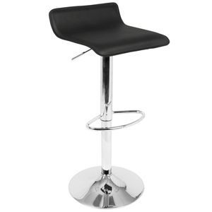 Juego de Barra Contemporáneo Spyra Ale de 3 Piezas en Metal Cromado y Acrílico Transparente con Tablero de PVC Negro Iluminado - Product Image 4