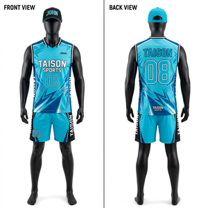Premium 180 GSM Polyester Volleyball Uniform <b>Lime</b> Green Black Side Panels Sublimation Custom Logo Team Set - Product Image 4