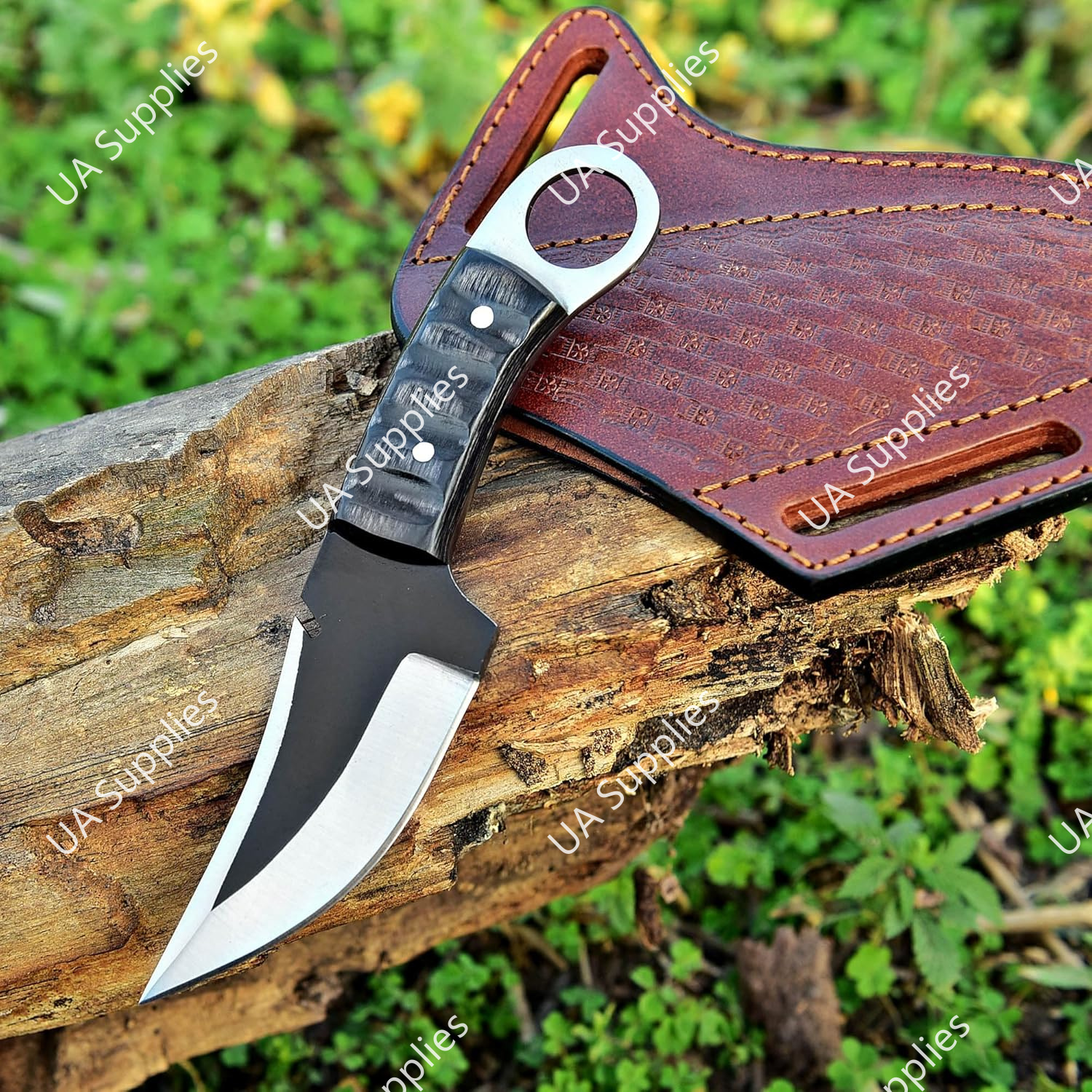 Acier inoxydable et bois noir