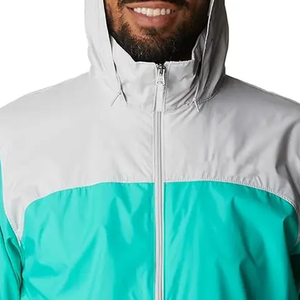 Men's <b>Jackets</b> Lightweight Hooded Windbreaker Water Resistant Full Zip Outdoor <b>Jacket</b> Custom Logo Private Label Supplier - Product Image 6