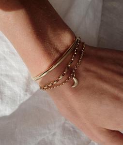 Tiny Moon <b>Charms</b> 6mm 14k Solid Gold Dainty Minimalist Solitaire Delicate Unique Small Crescent Pendant or <b>Bracelet</b> Factory Price - Product Image 4