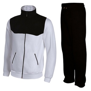 Chándal con capucha y cremallera para hombre, gris y rojo, sudadera de manga larga con bolsillos laterales, estilo casual para otoño - Product Image 4