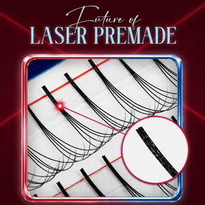 Charmlash: Abonos de Pestañas Preformados al por Mayor, Bandejas 3D Láser de Longitudes Mixtas, Adhesión con Pegamento, Ahorro de Tiempo, Volumen Multicolor - Product Image 1