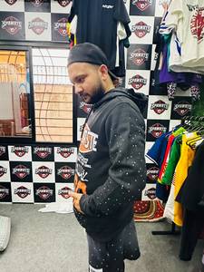 Sudadera con Capucha de Algodón 100% Tejido de Alto Gramaje para Hombre, Tallas Grandes, Estilo Urbano de Otoño, con Estampado por Transferencia Térmica, Lisa, Casual, con Bolsillos - Product Image 5