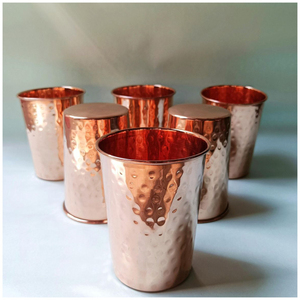 Eco-Friendly Pure Copper <b>Tumbler</b> For Ayurvedic Drinking Water Benefits Handmade Premium Metal Drinkware Polished Copper <b>Glass</b> - Product Image 6