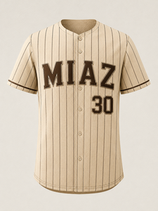 Uniforme de Baloncesto MIAZ Unisex Sin Mangas a Rayas Marrón Blanco Tackle Twill 18 Transpirable de Secado Rápido Corte Regular para Todas las Temporadas - Product Image 6
