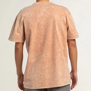 เสื้อยืดคอตตอนหนาน้ำหนักมาก สไตล์วินเทจฟอกสี ทรงโอเวอร์ไซส์ ไหล่ตก แนวสตรีทแวร์ สำหรับแฟชั่นลำลองในเมือง - Product Image 6