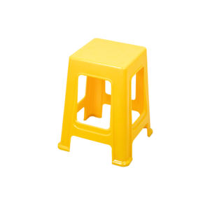 Haogle Vente en gros Tabouret haut carré empilable de bonne qualité en plastique antidérapant Meubles de maison Tabouret en plastique - Product Image 2