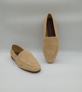 Sandalias de Rafia Hechas a Mano con Envío Gratis, Zapatos de Verano para Mujer, Bailarinas de Playa, Sandalias Artesanales Marroquíes con Plataforma - Product Image 1