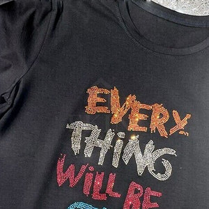 เสื้อยืดประดับเพชรสำหรับผู้ชาย วัสดุพรีเมียม สวมใส่สบาย เหมาะสำหรับใส่ลำลองและใช้งานได้ยาวนาน - Product Image 3