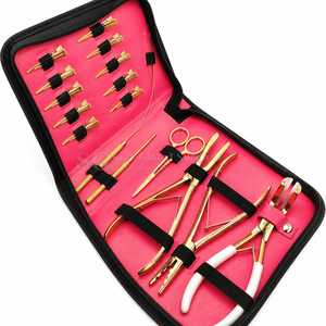 Kit d'outils professionnels en acier inoxydable pour l'installation et le retrait de micro-anneaux pour extensions de cheveux - Product Image 3