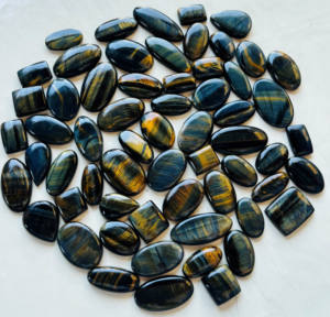 Blue Multi Tiger Eye Cabochon Semiprecioso Increíble calidad Tiger Eye Loose Gemstone Mix Shape & Size Blue Multi Tiger Eye Cab's - Product Image 4