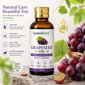 Aceite de Semillas de Uva LyonsBarry para Piel, Cabello y Cuidado Múltiple, Fórmula Ligera y Nutritiva, Botella de 100 ml - Product Image 2