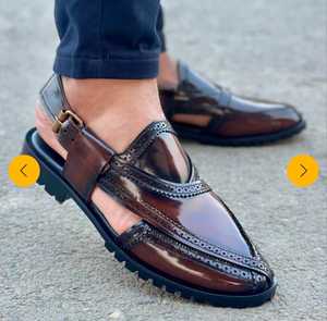 Sandales artisanales marron pour hommes, de qualité supérieure, confortables et légères, à prix bas et faible MOQ. - Product Image 3