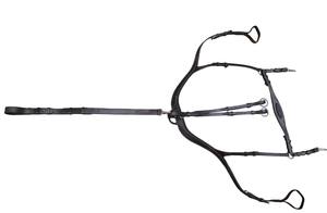 Professional FAB International BP01 Durable Comfortable Leather Breastplate Martingale Adjustable Equestrian Tack for <b>Jumping</b> - Product Image 2