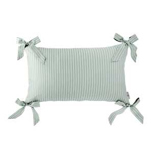 Cravates et housses de coussin décoratives rayées en coton tissé 100% |   Housse de coussin de canapé personnalisable de style américain |   Artisanat fait main pour la maison - Product Image 4