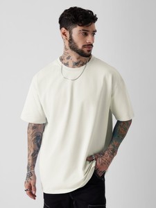 Personaliza tu propia camiseta de algodón extragrande para hombre, cuello redondo, manga corta, color sólido, estilo casual, corte regular, tejido jersey. - Product Image 1