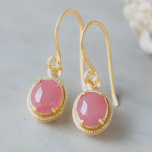 Moda exquisita y encantadora joyería 18K chapado en oro plata esterlina 925 gancho encanto pendientes - Product Image 2