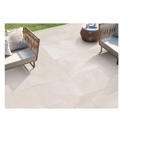 Baldosas de piedra natural brasileña blanca con aspecto de piedra natural para exteriores de 600x600 mm para aplicaciones en cocinas, villas, centros comerciales y jardines. - Product Image 1