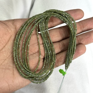 ลูกปัดเพชรธรรมชาติสีเขียวทรงเหลี่ยมขนาด 1.8-2.2 มม. เกรด AAA ลูกปัดเพชรสีเขียวขนาด 16 นิ้ว สำหรับทำเครื่องประดับ ขายส่ง - Product Image 5