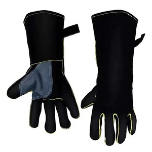 Gants de soudage en cuir de haute qualité, très vendus, doublure polaire, protection contre les éclaboussures de métal fondu, type B, pour soudage TIG/MIG - Product Image 1