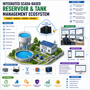 Système intelligent de surveillance du niveau du réservoir |   Plateforme SCADA et prête pour l'OEM - Product Image 1