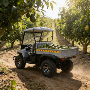 Mini jeep électrique tout-terrain 4x4 puissant, véhicule utilitaire agricole électrique utilisé dans la ferme - Product Image 2