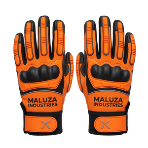 Gants de sécurité pour mécaniciens haute performance, en cuir synthétique, paume rembourrée, protection contre les chocs TPR, gants de travail industriels en vrac - Product Image 1