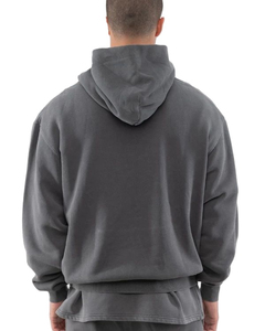 Sweat à capuche uni pour homme, coupe classique, en molleton de coton tricoté, idéal pour l'automne - Product Image 3