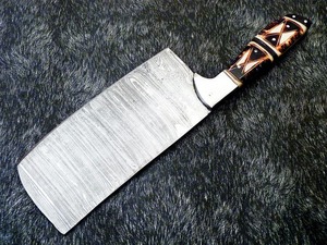 Cuchillo de Cocina BA ENTERPRISES, Premium, de Grado Industrial, Forjado a Mano, de Acero de Damasco, de 12 Pulgadas, con Mango de Madera |   Chef - Product Image 3