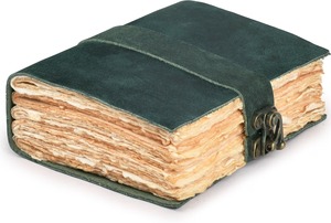 Cuaderno Vintage Encuadernado en Cuero para Mujeres y Hombres - Libro de Sombras - Tamaño A5, 200 Páginas, Bordes Decorativos, Papel de Acuarela, Cuaderno de Dibujo, Regalo - Product Image 2