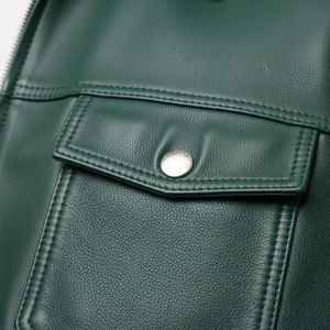 <b>Warm</b> Men Leather Jacket Thick Durable Soft Comfortable Fashion Outerwear for Motorcycle and Casual Wear Men Leather Jackets - Product Image 5