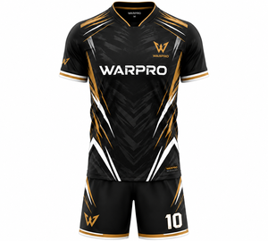 ชุดฟุตบอลสำหรับผู้ชาย ชุดแข่งขันฟุตบอลแบบซับลิเมชั่น เสื้อและกางเกงขาสั้น ชุดทีมกีฬาฟุตบอล ชุดทีมฟุตบอลแห้งเร็ว แขนสั้น - Product Image 1