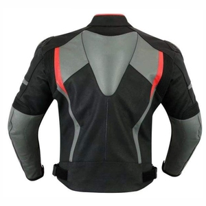 Chaqueta de Motociclismo de Cuero Estampada de Secado Rápido para Invierno, Manga Larga, de Alta Calidad para Hombre - Product Image 3