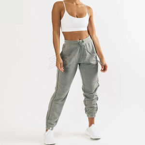 Jogging modernes et confortables pour femmes, effet délavé, coupe classique, tissu doux pour un look élégant. - Product Image 4