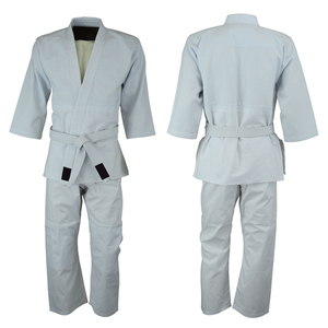 Kimono de BJJ, Uniforme 100% Algodón Blanco, Corte Holgado, Unisex, Adulto, Resistente, Teñido Liso, Transpirable, Peso de la Tela 480g, Ropa de Artes Marciales - Product Image 6